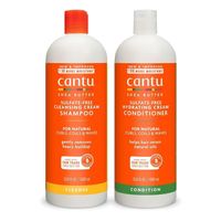 Set Champu y acondicionador Cantu con manteca de karité para cabello natural - 1L