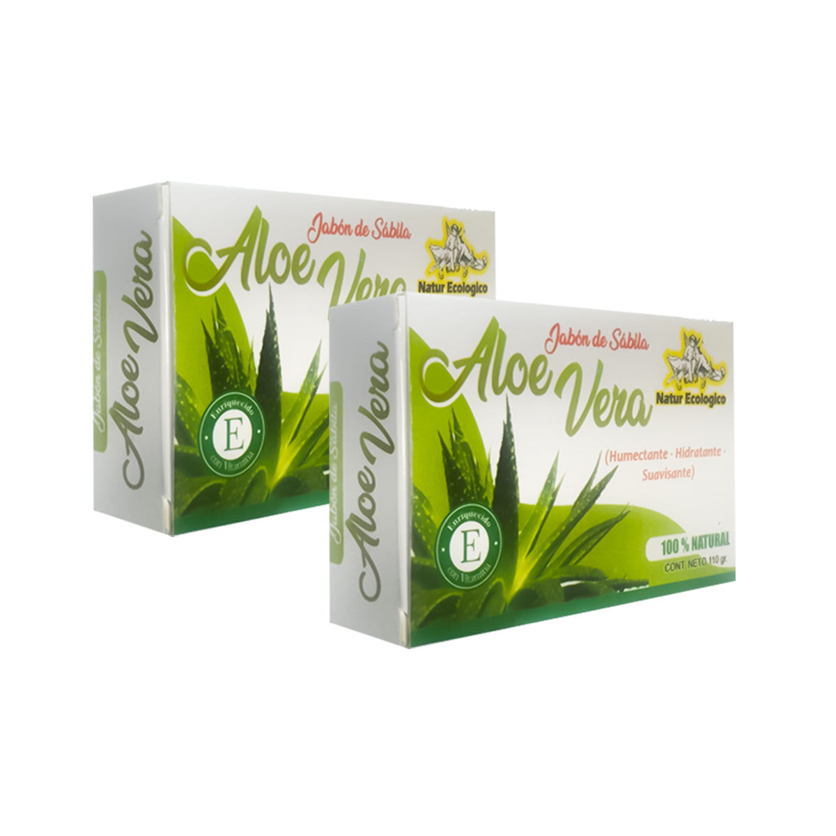 Jabón Corporal De Aloe Vera 110Gr 2 Und