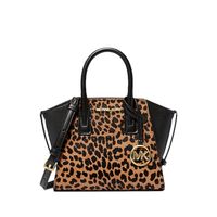 Cartera Satchel de Cuero y pelo de becerro Michael Kors Avril
