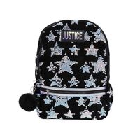 Mochila Escolar Justice Portalaptop 17"" y llavero - Black Sequin