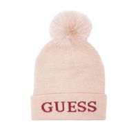 Gorro Guess Pom Pom Beanie - Rosa
