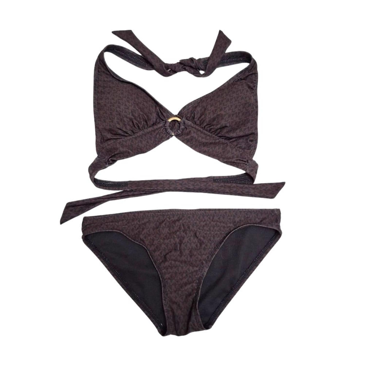 Bikini Michael Kors Monogram - Marron