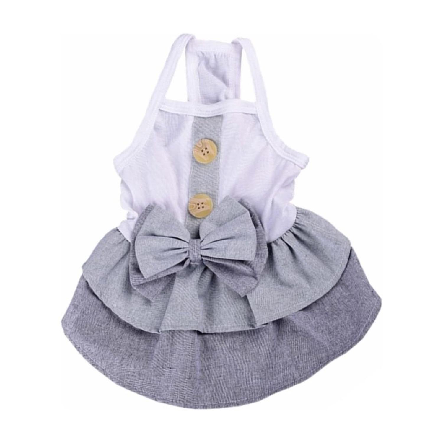 Vestido para Perrito Toy o Gatito - Gris