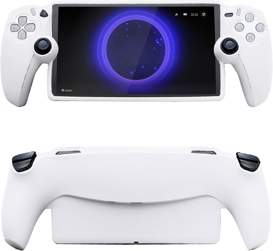 CASE FUNDA PROTECTORA SILICONA COLOR BLANCO PLAYSTATION PS5 PORTAL