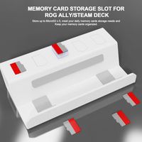 SOPORTE BASE PARA ASUS ROG ALLY X STEAM DECK DE ALUMINIO COLOR BLANCO