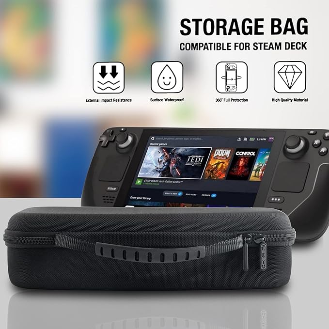 ESTUCHE CASE PROTECTOR COMPATIBLE STEAM DECK 2022 Y STEAM DECK OLED 2023