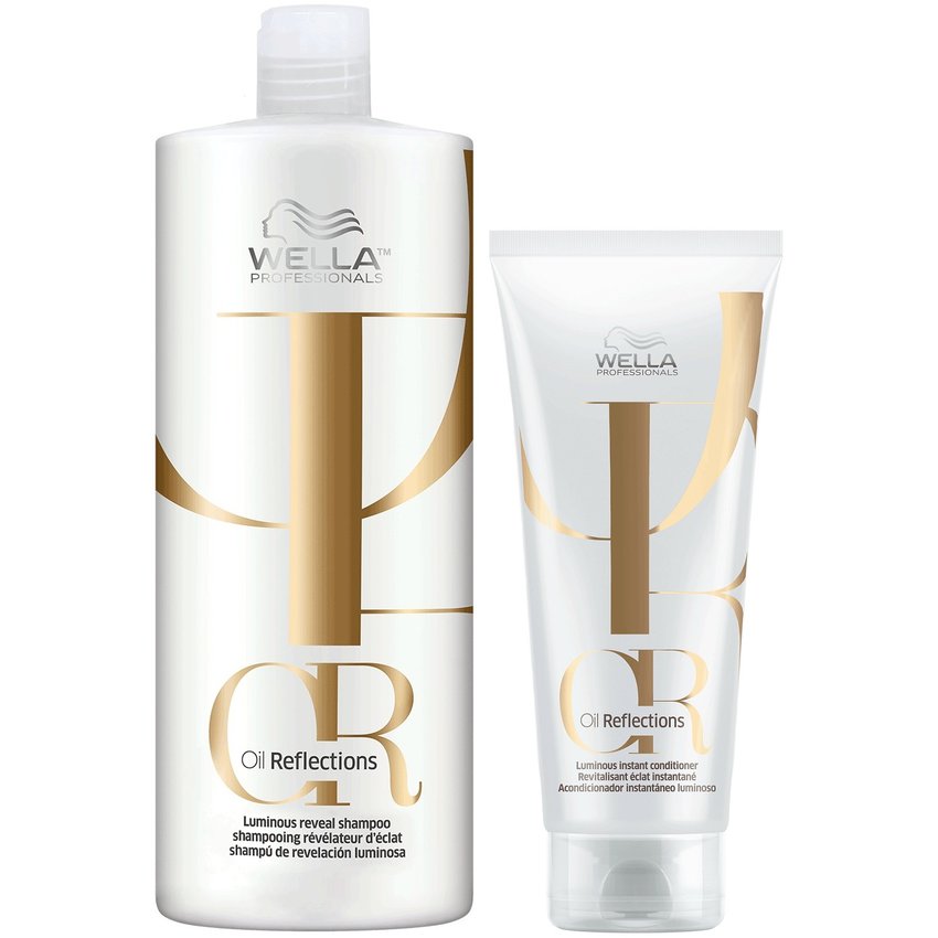 Shampoo 1000ml + Acondicionador 200ml Wella Oil Reflections