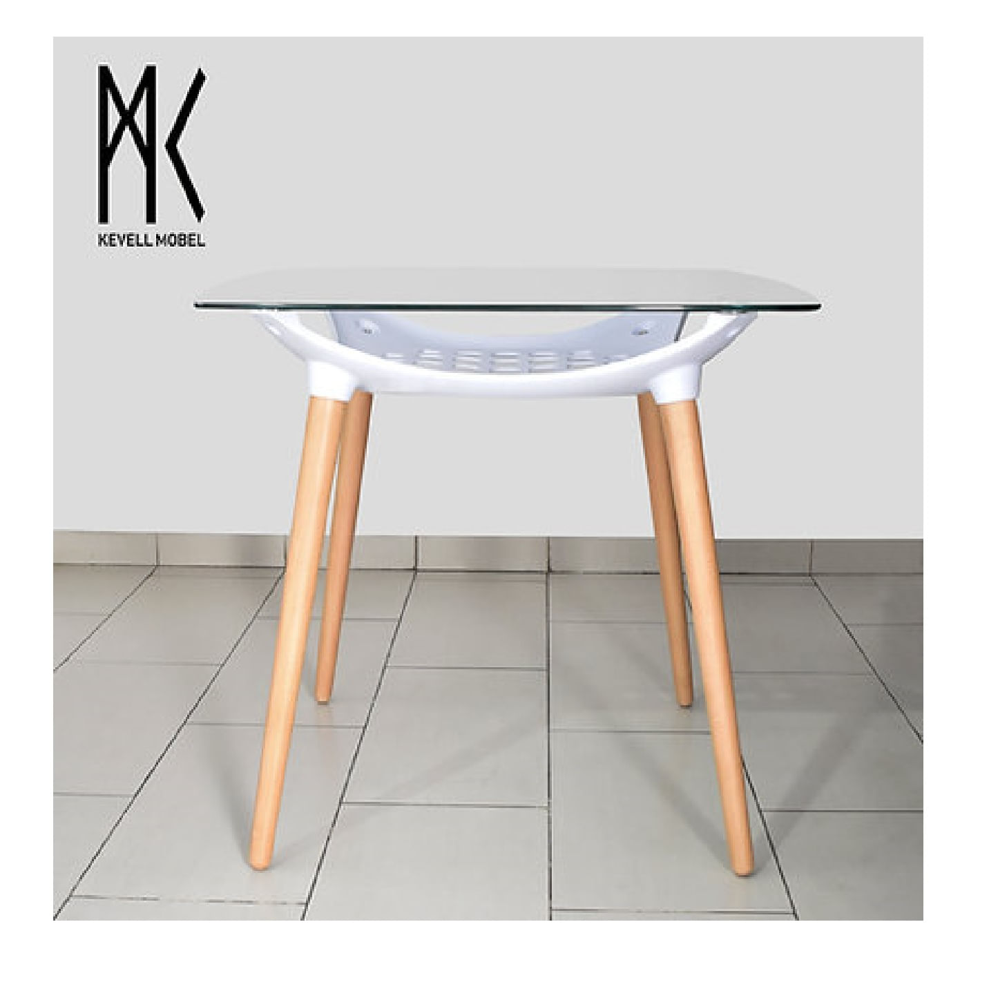Mesa Moderna de Comedor Jonas con Vidrio TU MESITA