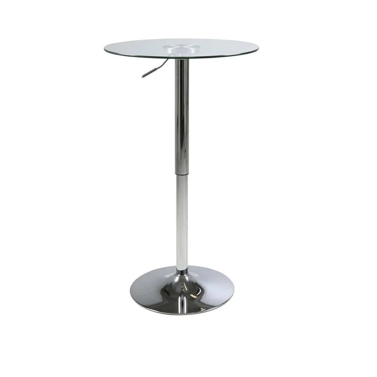 Mesa Minimalista de Acero Circular Pamela Vidrio TU MESITA