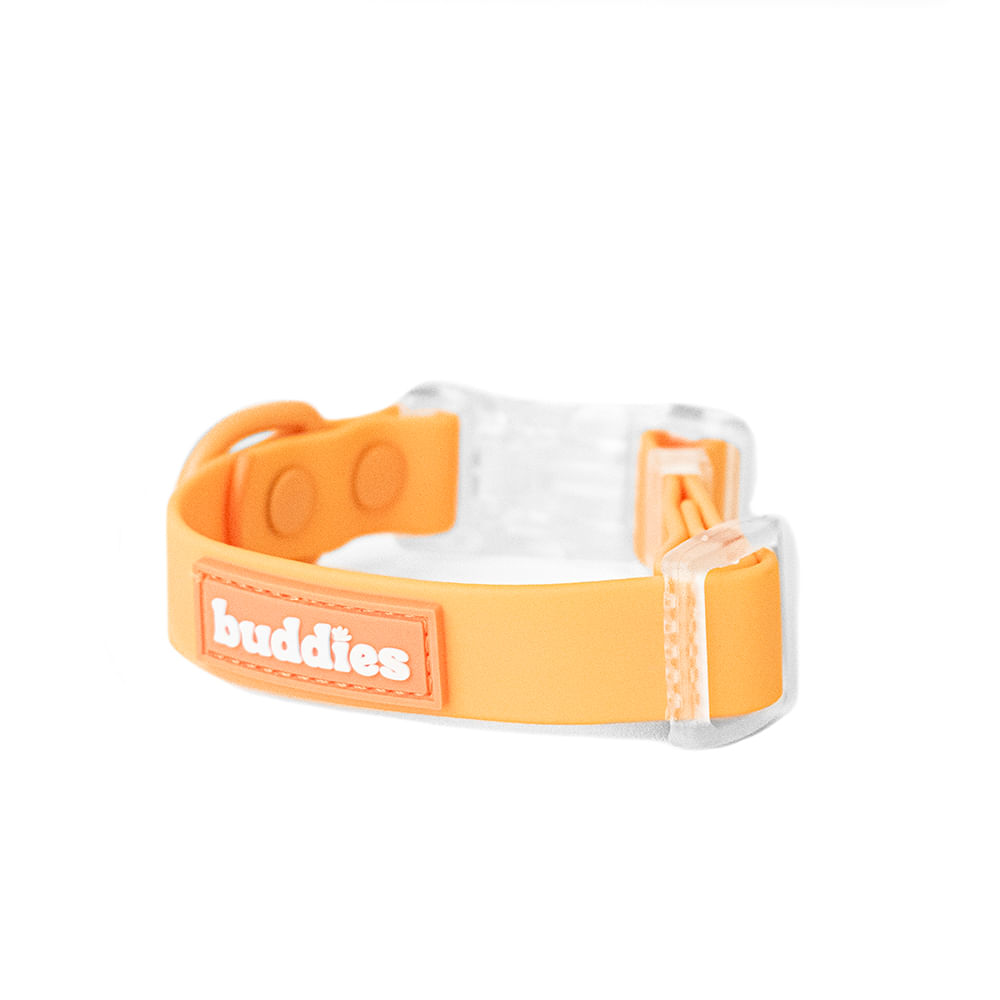 Collar Para Perros Ajustable Naranja Talla XS Repele agua y suciedad
