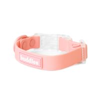 Collar Para Perros Ajustable Rosado Talla M Repele agua y suciedad