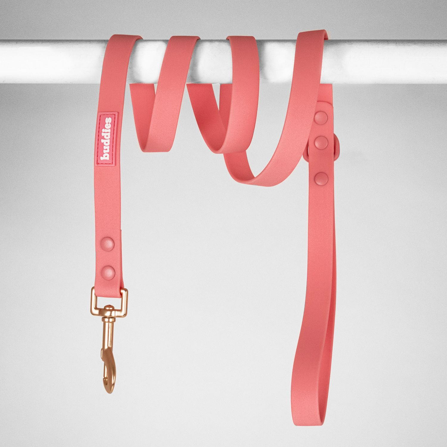 Buddies Correa Pvc Para Perros Paseos Rosado 152cm