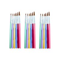 Mystyle Set Pinceles Liner Pastel - 3 Unid
