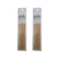 Mystyle Set Pinceles De Madera Para Acrilico - 2 Unid