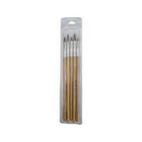 Mystyle Set Pinceles De Madera Para Acrilico