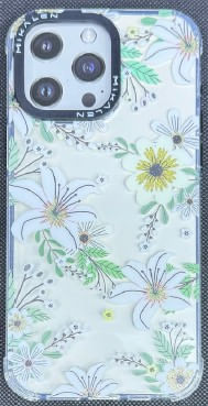 Case Mikalen para Iphone 15 Pro Flores Verde