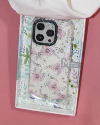 Case Mikalen para Iphone 15 Pro Flores Rosado