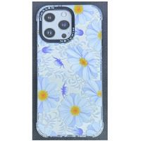 Case Mikalen para Iphone 15 Pro Flores Azul