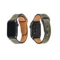 Correa de Cuero LUXURY para Applewatch 42-44-45-49mm Verde