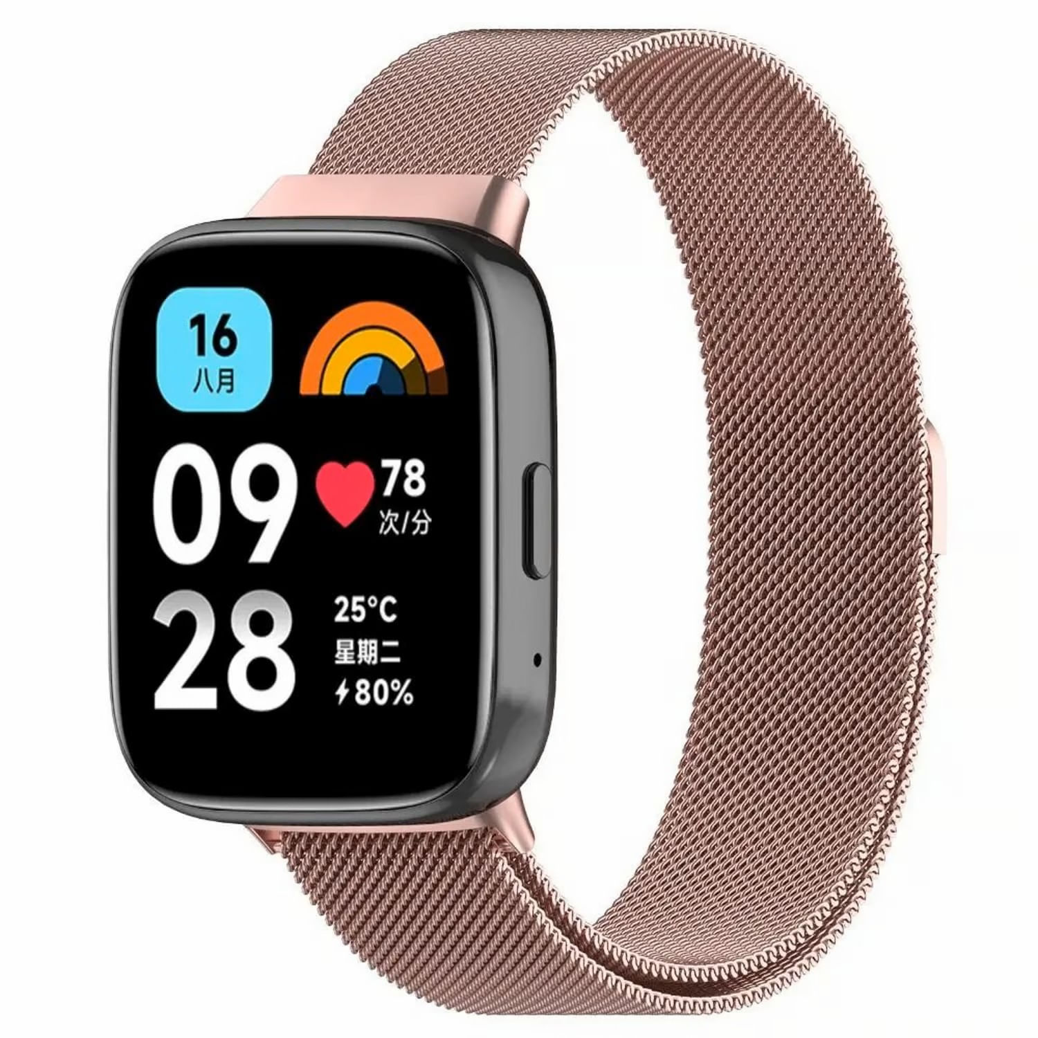 Correa Milanese Iman Para Redmi Watch 3 Rosa