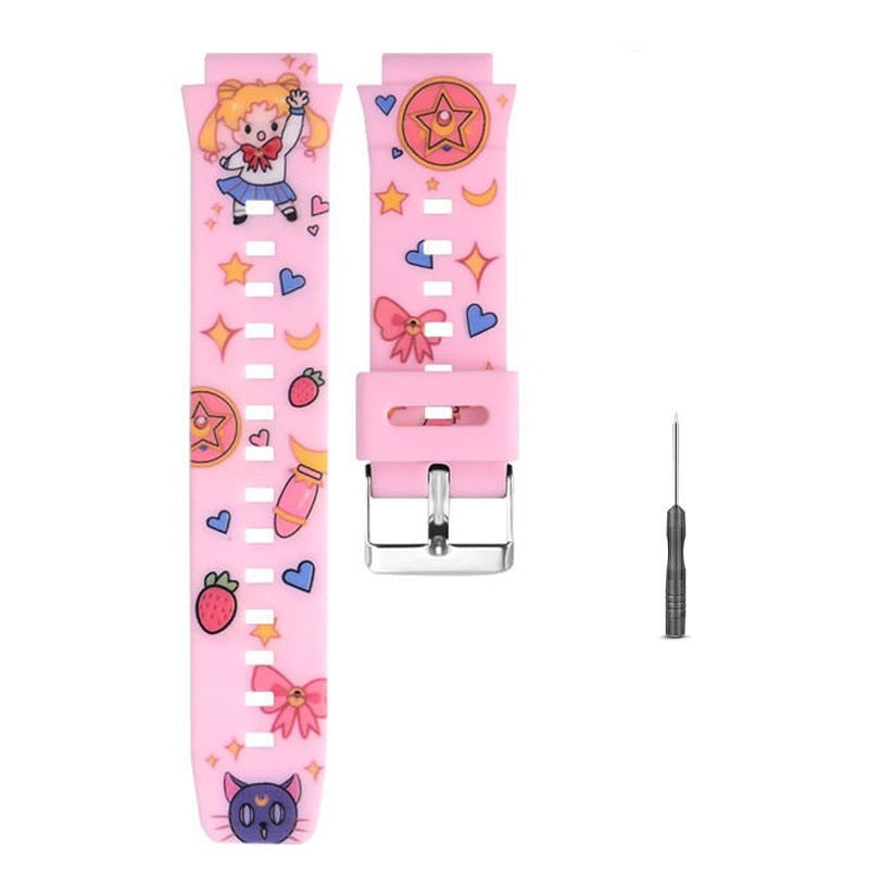 CORREA DE DISEÑO PARA HUAWEI KIDS 4 PRO ROSADO