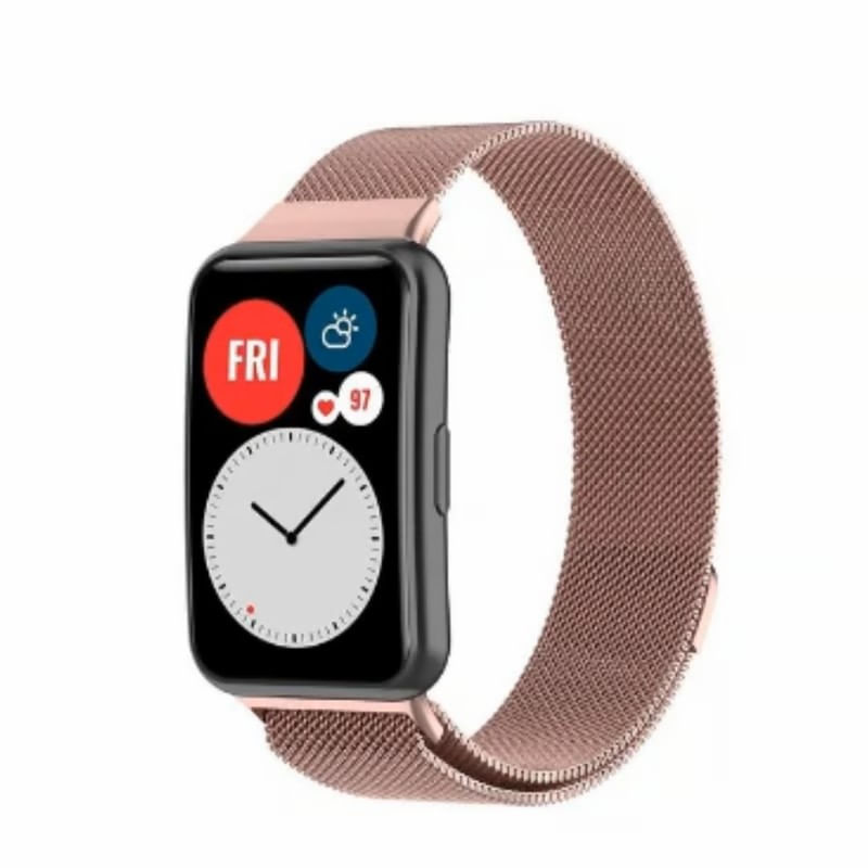 Correa metalica para Huawei Watch fit 2 Rosado