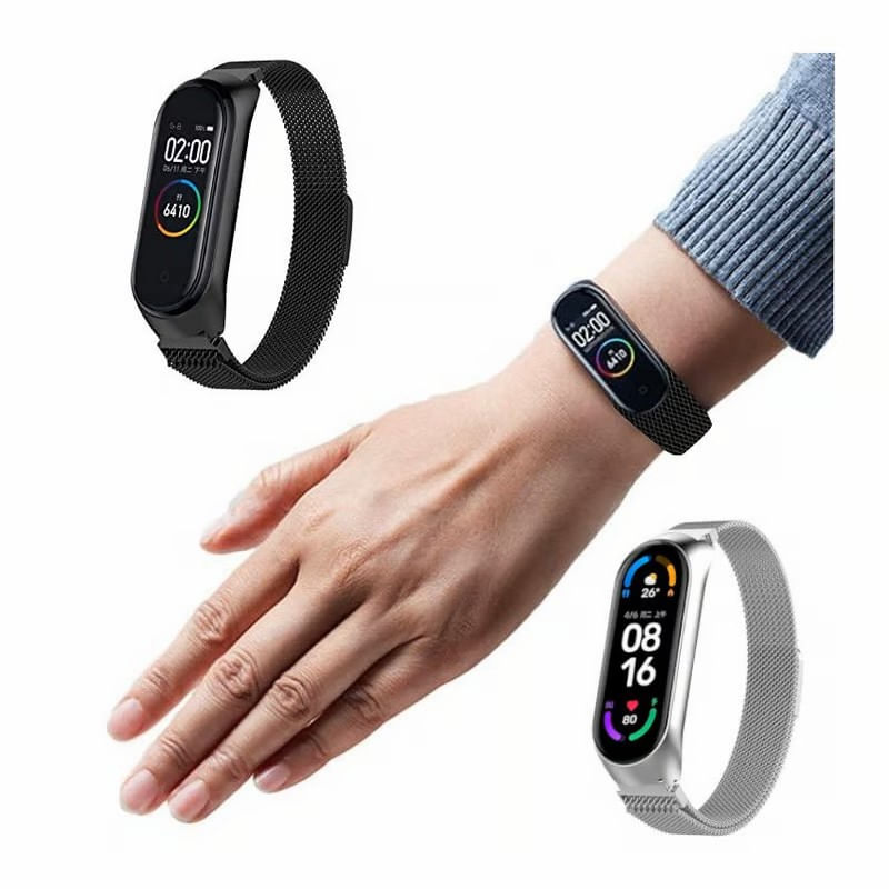 Correa Milanese Imantada para Mi band 4 Negro