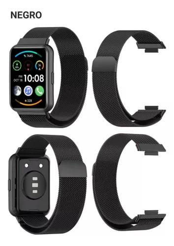 Correa metalica para Huawei Watch fit 2 Negro