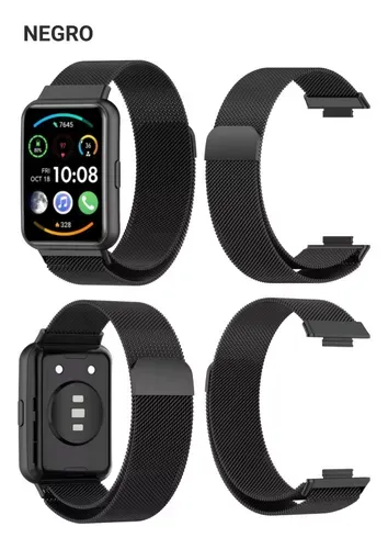 Correa metalica para Huawei Watch fit Negro