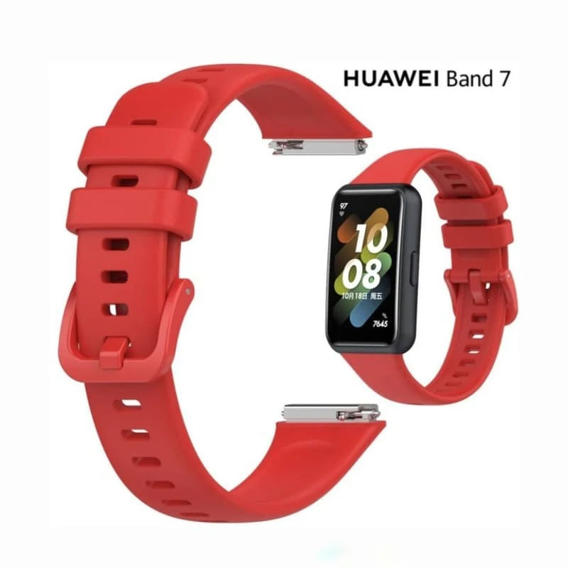 Correa de silicona completa para HONOR BAND 6/7 Rojo