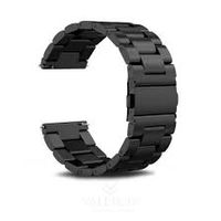 CORREA DE ESLABONES ACERO INOX PARA SMARTWATCH 20MM NEGRO