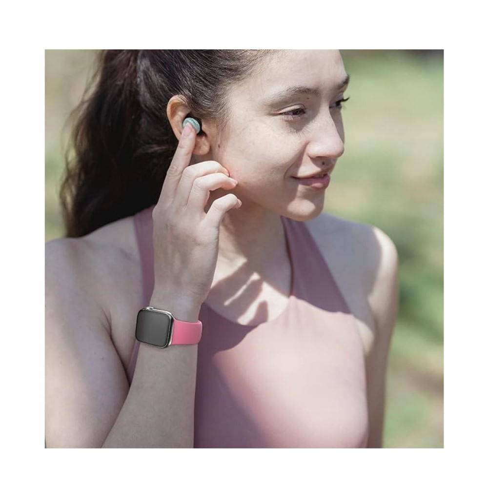 CORREA DE SILICONA PARA APPLE WATCH 42-44-45-49 MM ROSA BRILLANTE