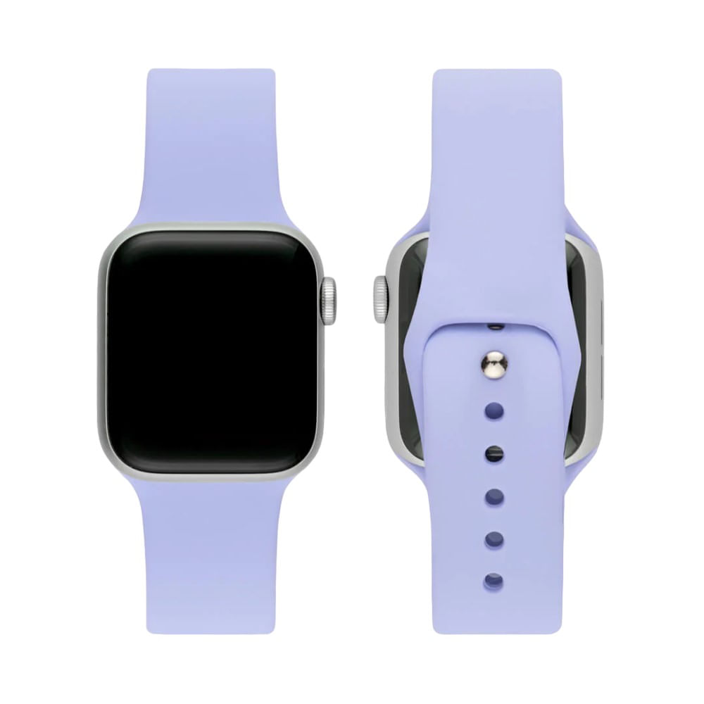 CORREA DE SILICONA PARA APPLE WATCH 42-44-45-49 MM MORADO LAVANDA