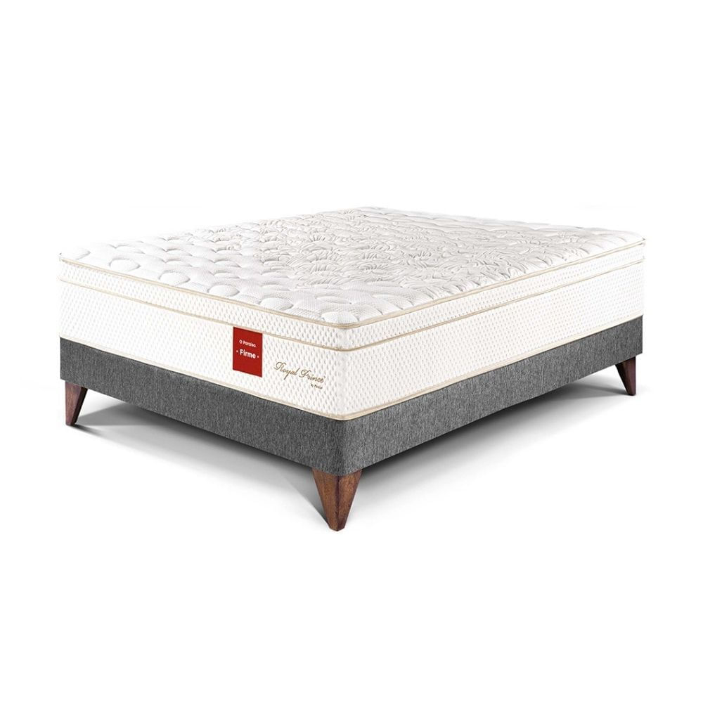 Cama Europea Royal Prince 2 plazas Gris Paraiso