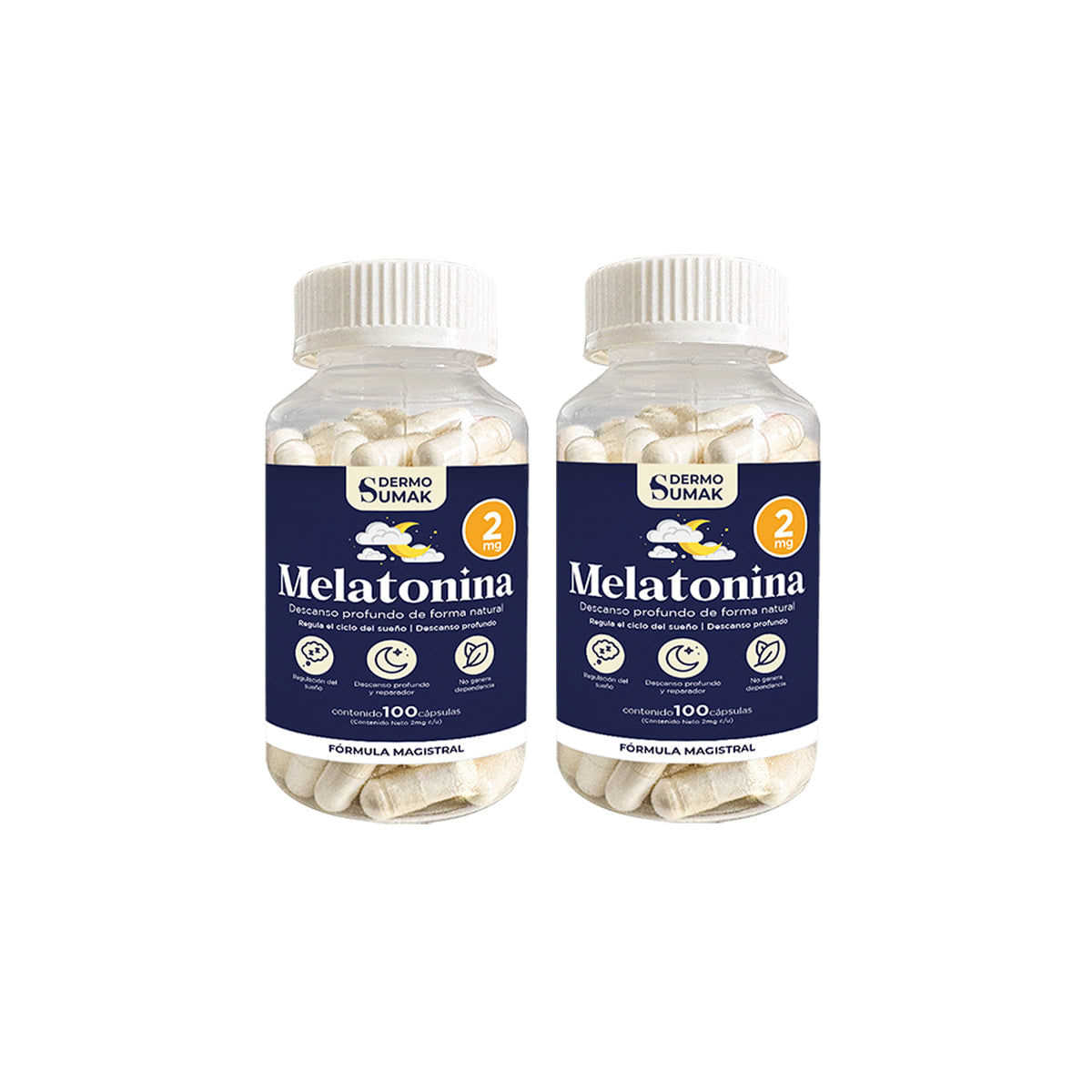 Melatonina 2mg 100 Capsulas Dermo Sumak 2 und