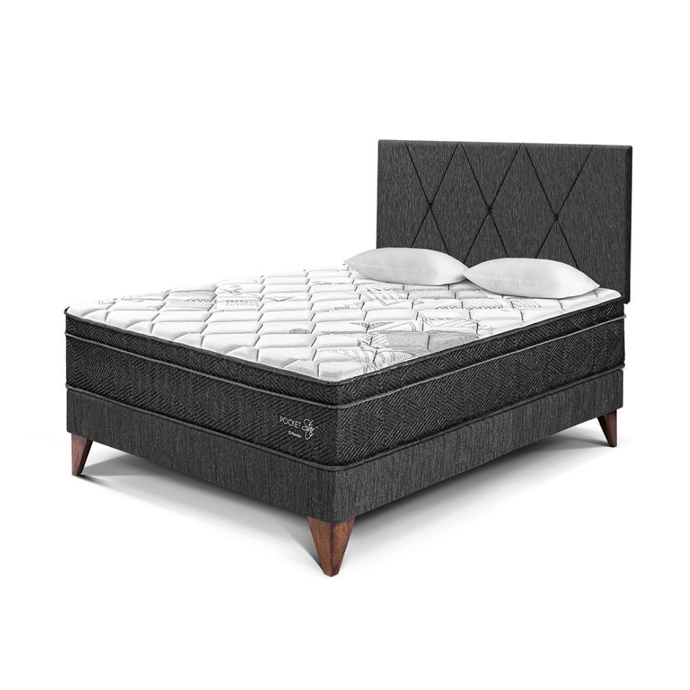 Dormitorio Pocket Star C/loft 2 Plz Charcoal Paraiso