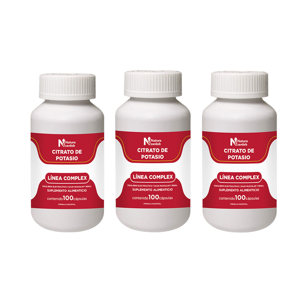 Citrato de Potasio Salud Muscular 100 Caps Dermo Sumak 3 und