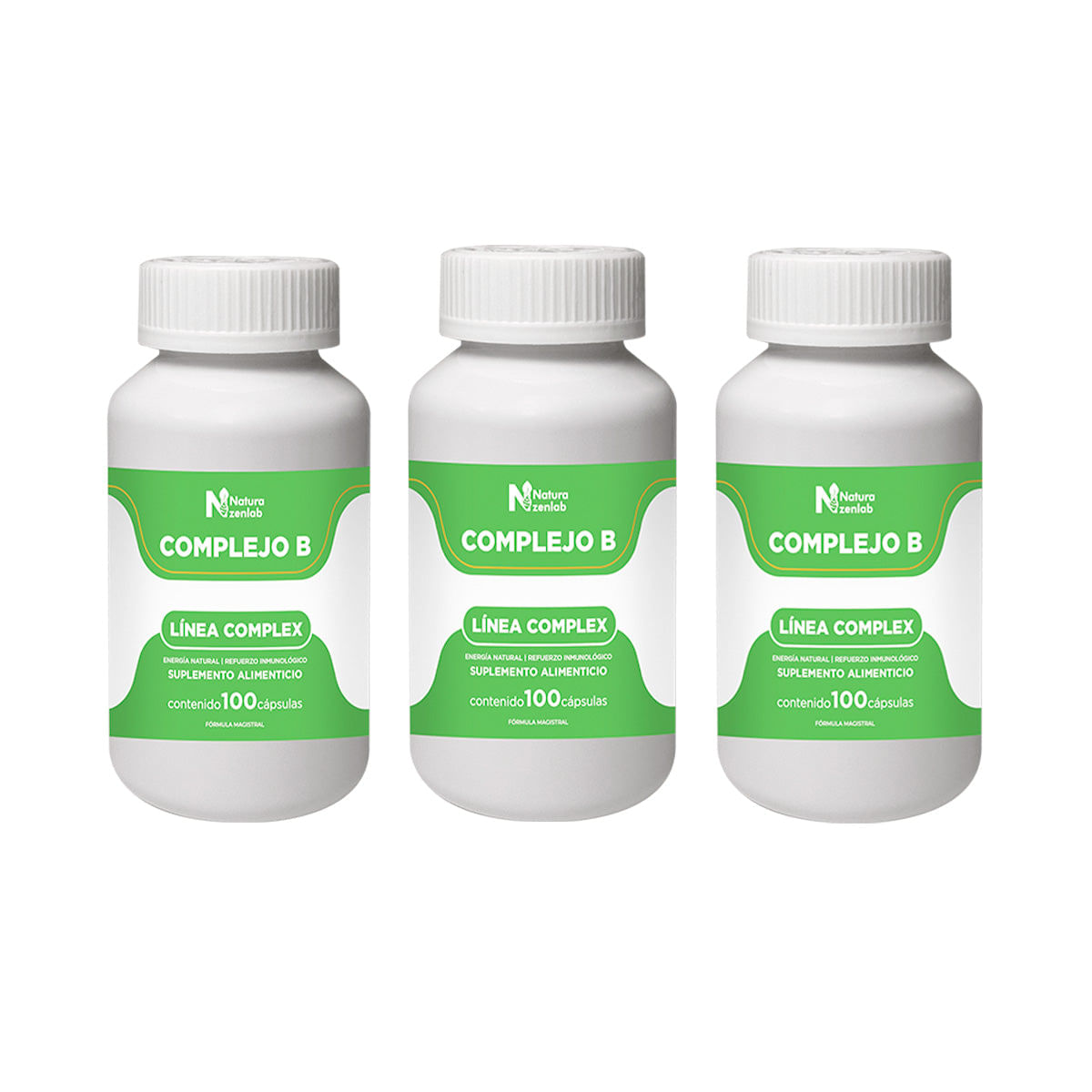 Complejo B Energia Natural 100 Capsulas Dermo Sumak 3 und