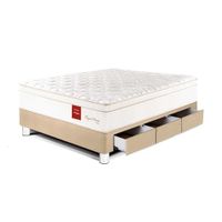 Cama Royal Prince Cajones 1.5 plazas Champagne Paraiso