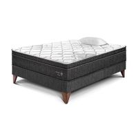 Cama Europea Pocket Star 1.5 plazas Charcoal Paraiso