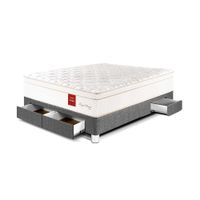 Cama Royal Prince Cajones 2 plazas Gris Paraiso