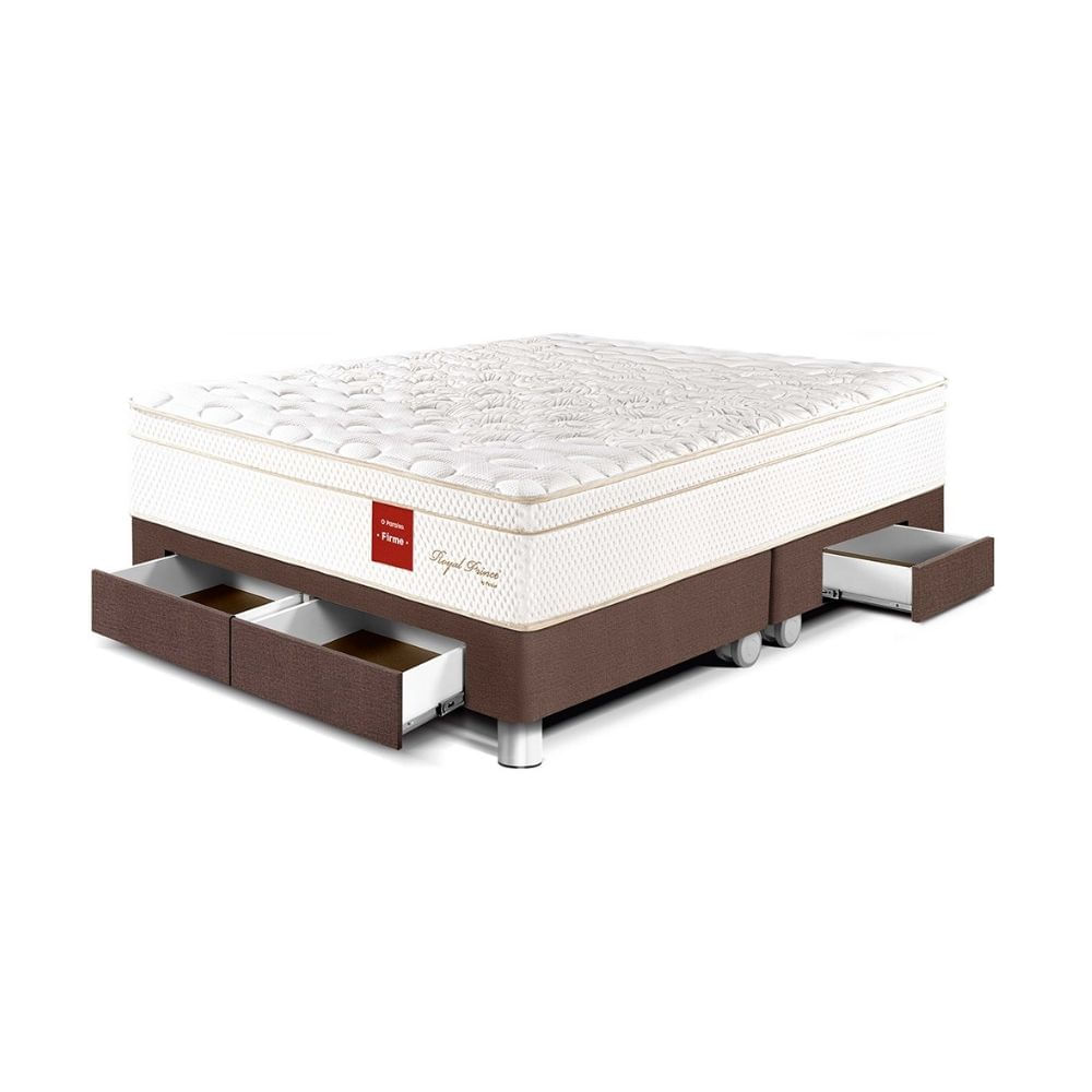 Cama Royal Prince Cajones Queen Chocolate Paraiso