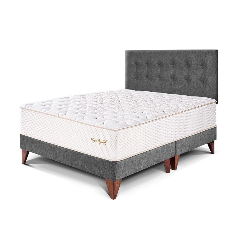 Dormitorio Europeo Royal Elizabeth Queen Gris Paraiso