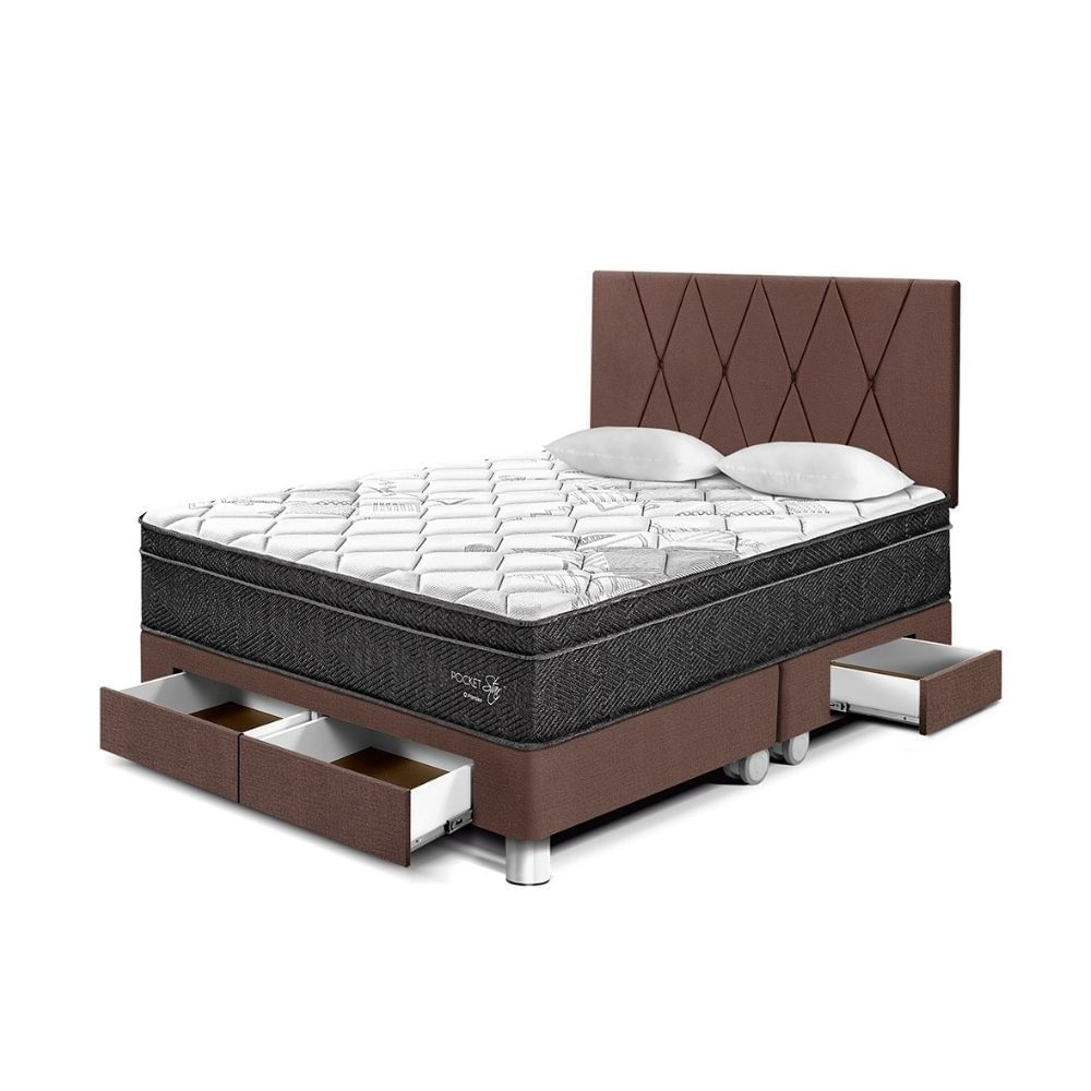 Dormitorio Pocket Star C/loft Queen Chocolate Paraiso