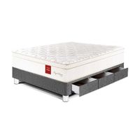 Cama Royal Prince Cajones 1.5 plazas Gris Paraiso