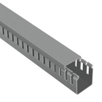 Canaleta Ranurada 40x40mm 2M Gris Mutlusan