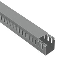 Canaleta Ranurada 25x25mm 2M Gris Mutlusan
