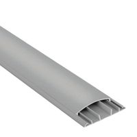 Canaleta Piso 60x15mm 2M con Adhesivo Gris Mutlusan