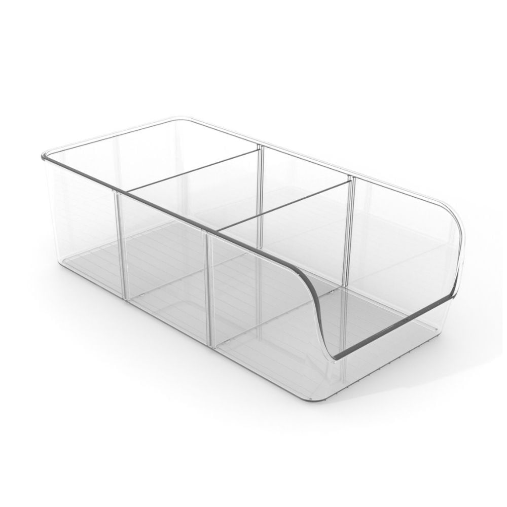 Organizador 28x14x8.9cm ajustable 3 divisiones Orange