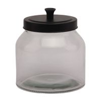 Canister de vidrio con tapa Negra 2 litros Orange
